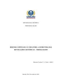Resumo Livro Thomas Kuhn