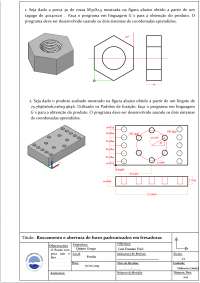 Exercicios sobres a cico de desbaste em tornos CNC