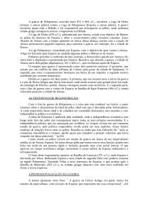 Resumo sobre a  guerra do peloponeso