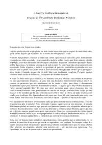 A Guerra Contra a Inteligência Aula 3