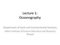 Ocean Dimensions, Shapes, and Bottom Materials: A Look at Major Ocean Basins