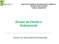 Aula Ensaio de Flexão