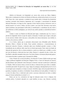 História da Educação: da Antiguidade aos nossos dia