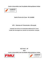 Multiplexação e Modulação de Canais