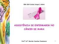A atuação de enfermagem frente ao cance de mama