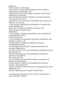 5 sinais de inflamação