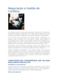 Negociação e Gestão de Conflitos: Estratégias e Atitudes para o Sucesso