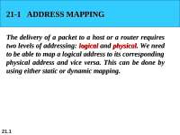 Addressing Mapping