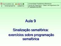 Programação Semafórica: Exercícios e Aplicações em Engenharia Civil