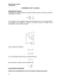 Dinámica y ley de fluidos