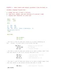 Assembly exercises chapter 4 - Docsity