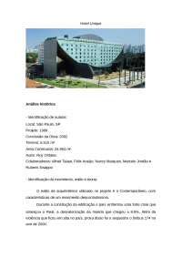 Trabalho Hotel Unique