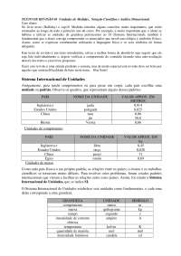 Texto de revisão 01 Unidades e Análise Dimensional