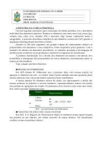 Tabela Periódica material de estudo.