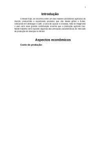 Aspectos econômicos gerais da laranja