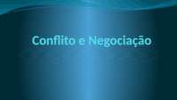 Conflito e negociação