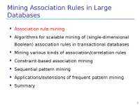 various kinds of the association rule
