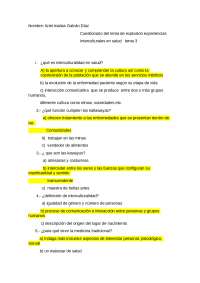 Interculturalidad en Salud: Examen sobre Explosiones de Experiencias