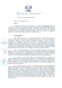Resolución directoral