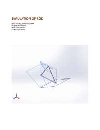 Static Analysis of Rod and Beam Elements: A Practical Simulation Exercise