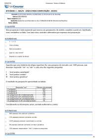 unicesumar logica computação