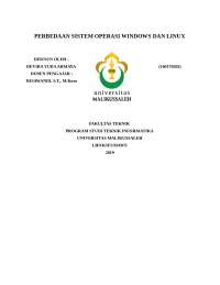 Makalah Sistem operasi
