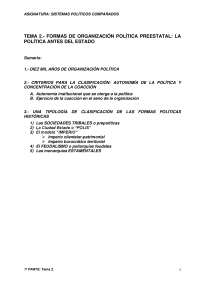 TEMA 2: formas de organización política preestatales