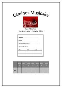 Cuadernillo música 2ºE.S.O