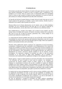 El Olvido del Otro: la trascendencia del vivir con sentido