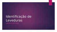 Identificação de leveduras