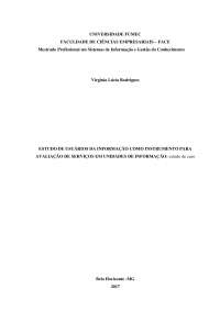 Estudo de usuário da informação