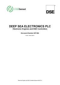 DEEP SEA ELECTRONICS PLC