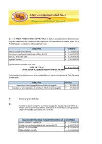 CALCULO DE CREDITO FISCAL