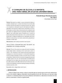 ARTIGO PDF O CONSUMO DE ÁLCOOL E O ESPORTE