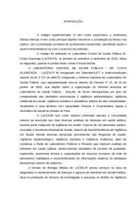 Relatório de estágio em análises clinicas - LACEN