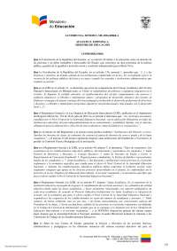 Junata Académica del ministerio de educación