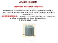 analise imediata materia química