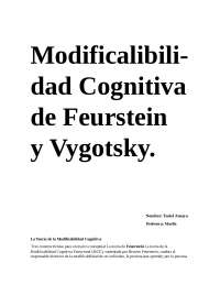 MODIFICABILIDAD COGNITIVA