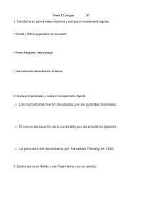 Tema 12 lengua 6 primaria