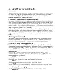 El costo de la corrosión