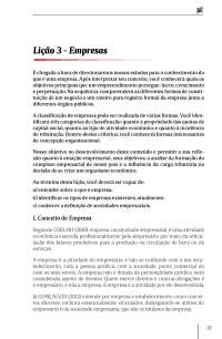 Introdução ao Conceito de Empresa: Tipos, Classificação e Objetivo