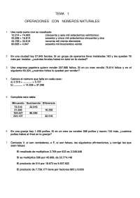 EJERCICIOS DE MATEMATICAS 6 PRIMARIA - Docsity