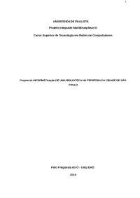 UNIVERSIDADE PAULISTAProjeto Integrado Multid
