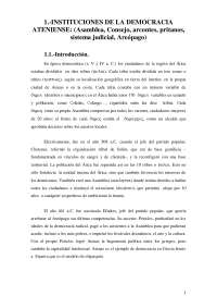 Instituciones de la democracia ateniense - Docsity