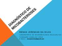 Aula - Diagnóstico de micobacterioses