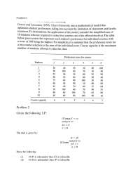 Midterm Operations Research Review