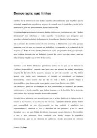 Limites de la democracia - Docsity