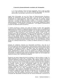 A teoria do desenvolvimento econômico de Schumpeter