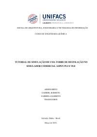 Relatório sobre Torre de Destilação