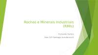 Rochas e minerias industrias (RMIs)